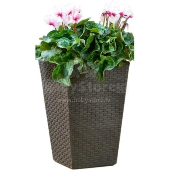 Горшок для цветов Rattan Planter S 23,6L коричневый