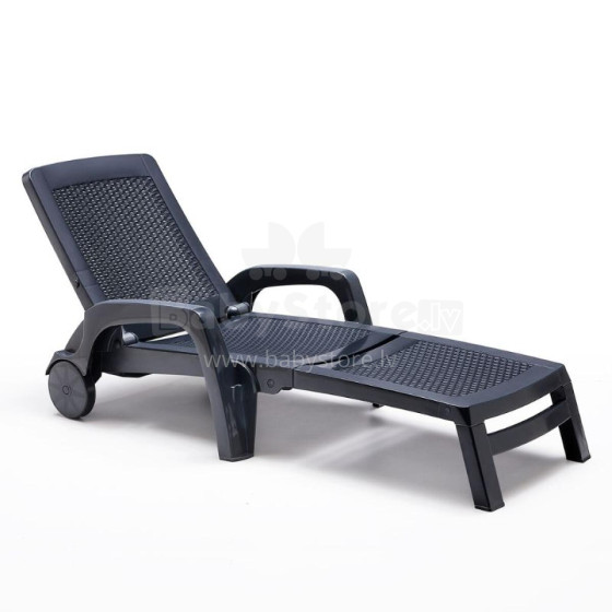 Sun lounger Miami grey