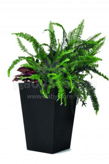 Горшок для цветов Rattan Planter S 23,6L серый