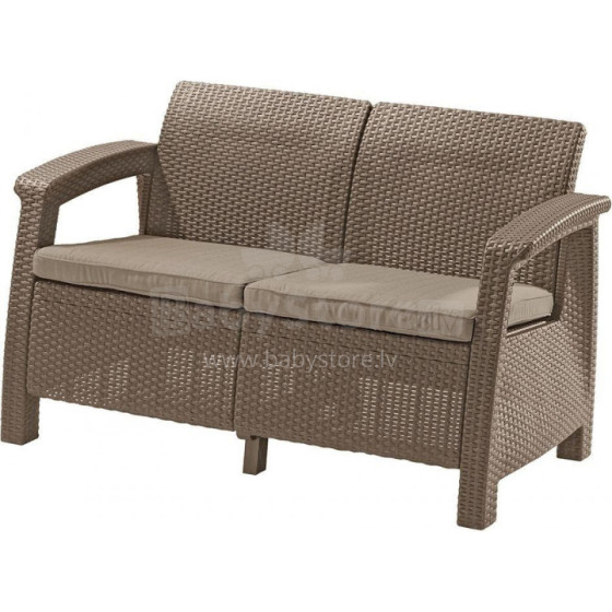 Garden sofa double Corfu Love Seat beige