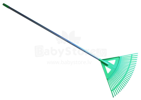 Leaf Rake with handle green 57cm