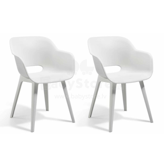 Garden chairs 2 pcs. Akola white 