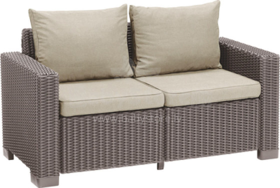 Dārza dīvāns divvietīgs California 2 Seater Sofa bēšs