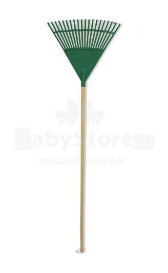 Leaf Rake with handle green 45cm (20 tines)