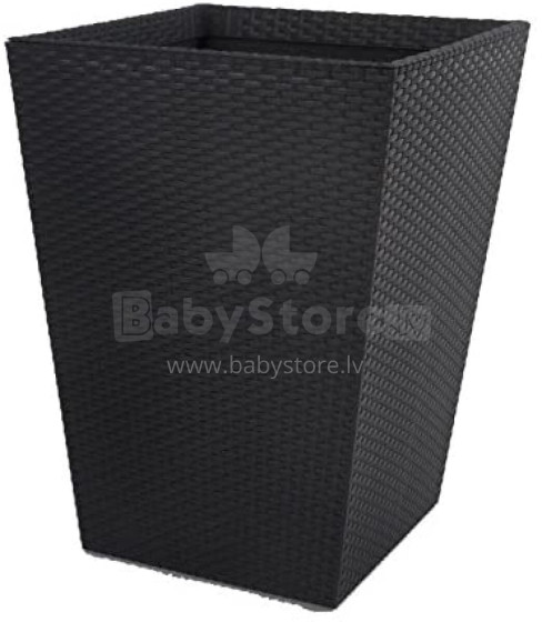 Горшок для цветов Rattan Planter M 55,4L серый