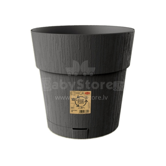 Flower pot with tray Ethica Ø30x29cm grey