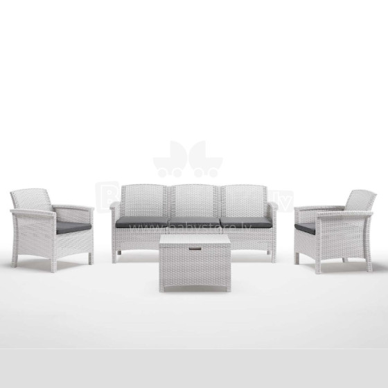 Garden furniture set Set Venezia 3 white