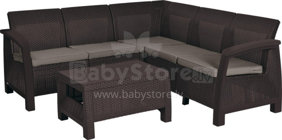 Garden furniture set Bahamas Relax Set brown