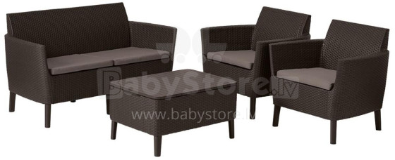 Garden furniture set Salemo Set brown