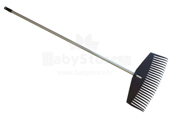 Leaf Rake with handle black 50cm