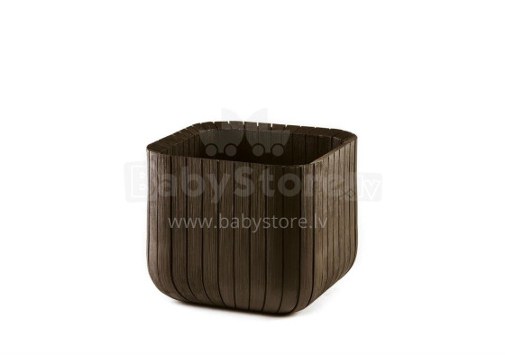 Flowerpot Cube Planter M brown