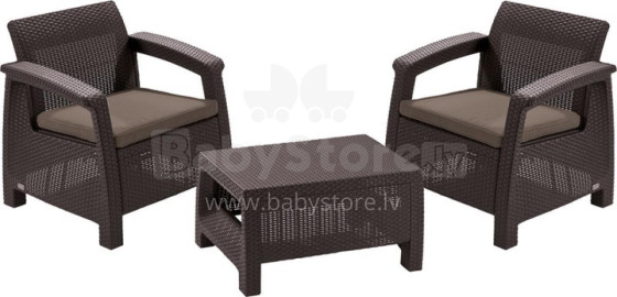 Garden furniture set Corfu Weekend brown