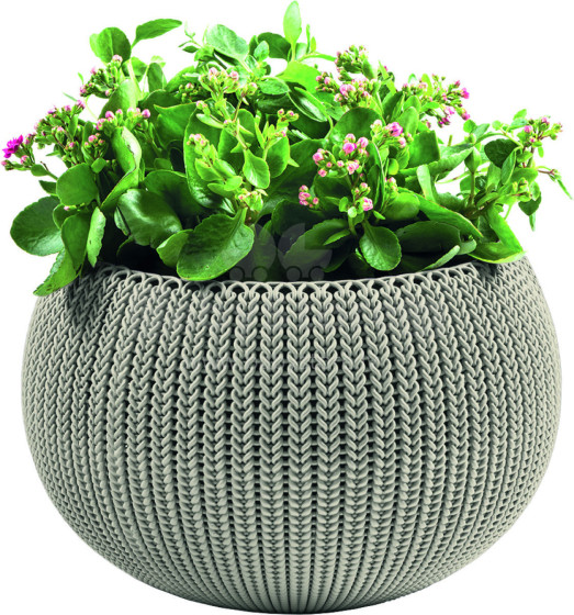 Flowerpot Cozy M With Hanging Set beige