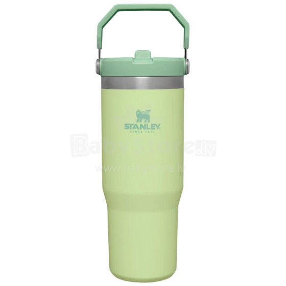 Terminis butelis su šiaudeliais The IceFlow Flip Straw Tumbler 0,89L šviesiai žalia