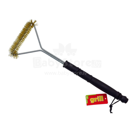 Grill brush with brass wire, 45cm