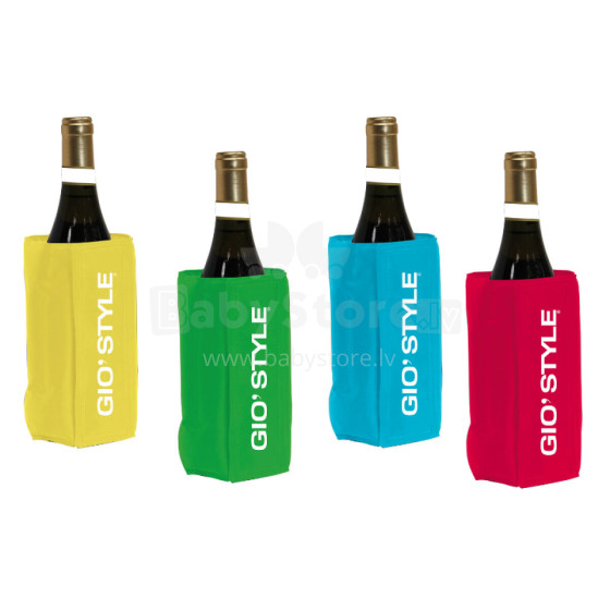 Wine bottle cooler Glacette Fun assorted, red/light blue/yellow/green