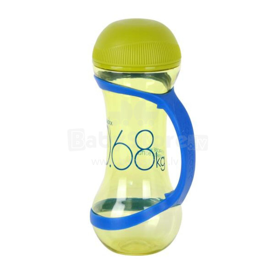 Hantelių butelis 560 ml, šviesiai žalios spalvos