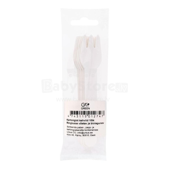 Paper forks Go Green 10 pcs.