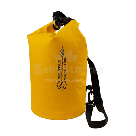 Vandeniui atsparus termo krepšys Dry Bag Nautic Storm M 10L, Ø20x45cm, geltonas