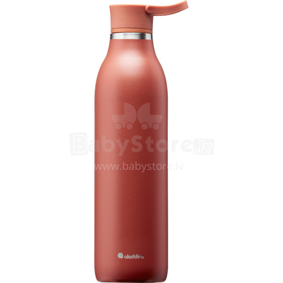 CityLoop Thermavac eCycle Water Bottle 0.6L recycled stainless. Steel / Terracotta