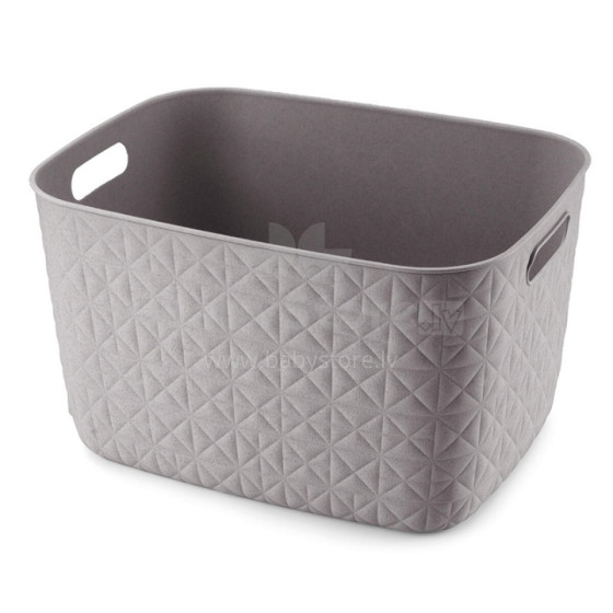 Basket Softex L 19L 37,9x29,2x22,1cm grey-brown