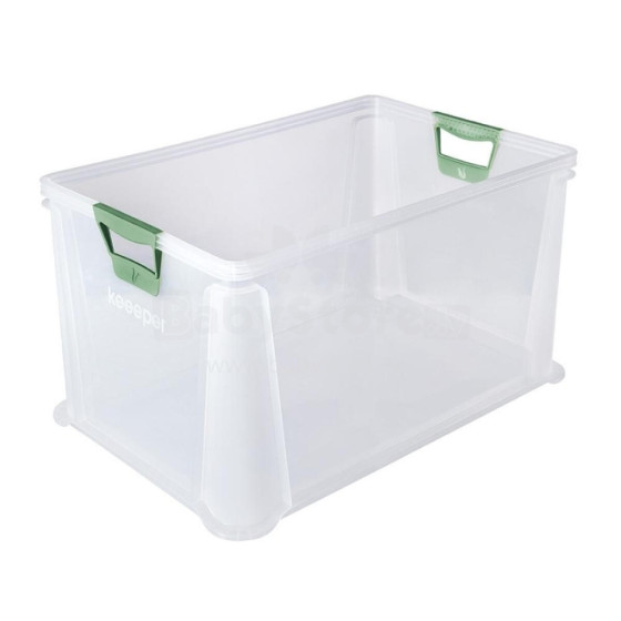 Eurobox with soft handles Luis 59x39x32cm 64L transparent