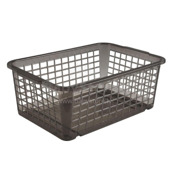 Mini basket 30x20x11cm Fred transparent grey