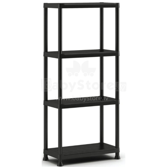 4-level shelf Shelf 60 with 4 shelves 60x30x135cm black