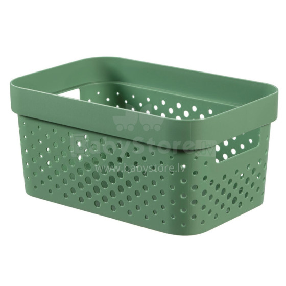 Infinity Recycled Box 4,5L 27x19x12cm green