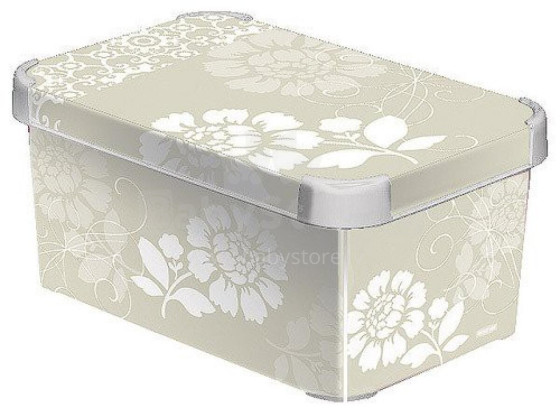 Box with lid Deco Stockholm S 29,5x19,5x13,5cm Romance