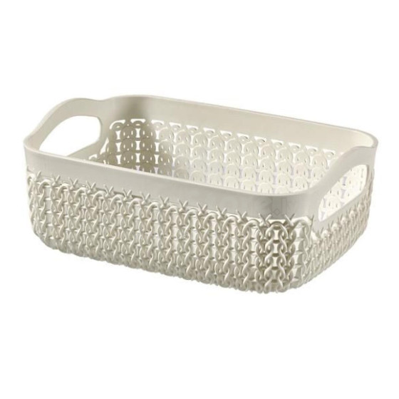 Basket Knit A6 19x14x7cm white