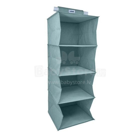 Hanging organizer with 4 shelves 30x30x80cm Mint