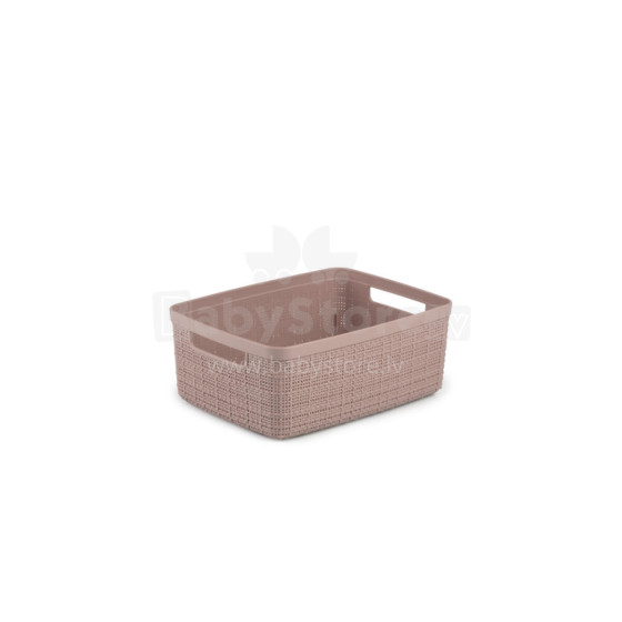 Basket Jute S 5L 27x20x11cm pink