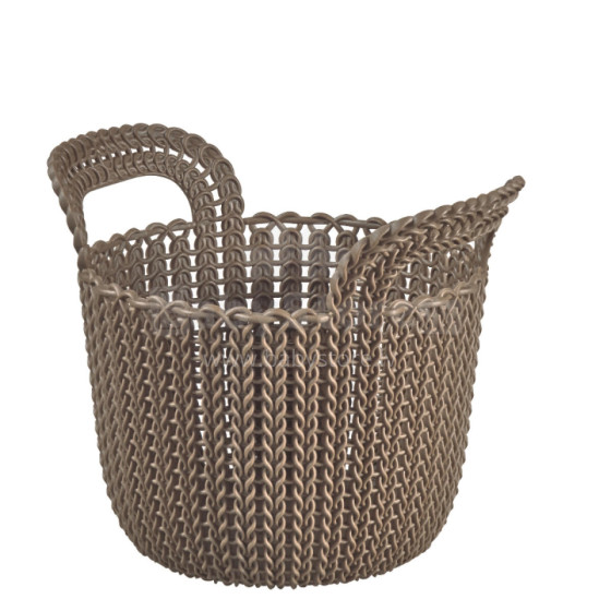 Grozs Knit XS apaļš 3L 23x19x19cm brūns