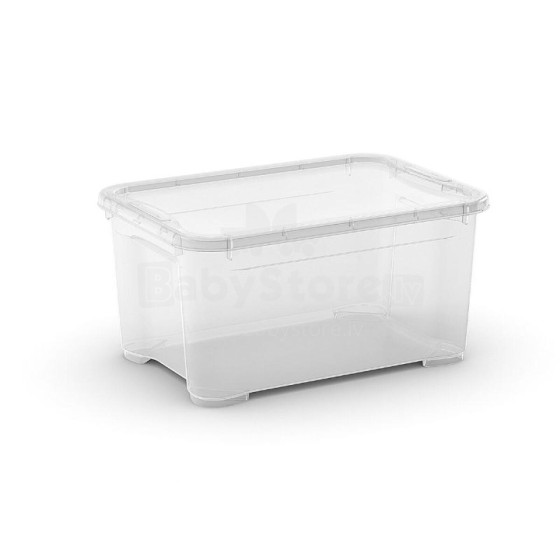 Box with lid T Box XS 14L 26,5x38x19cm transparent