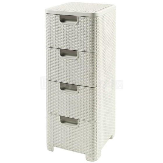 Chest of drawers Style 33x38x79cm in cream