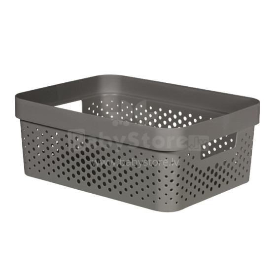 Infinity Recycled Box 11L 36x27x14cm dark grey