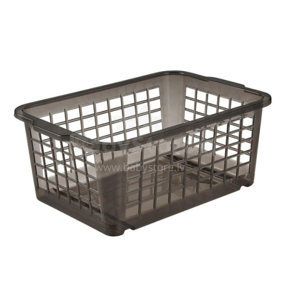 Mini basket 25x17x10cm Fred transparent grey