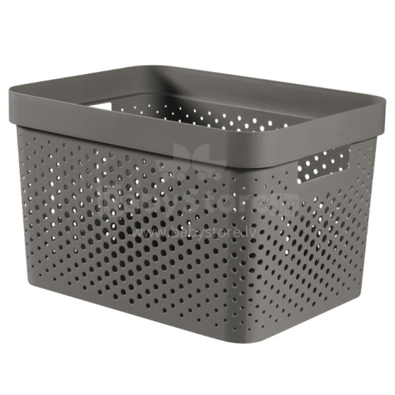 Infinity Recycled Box 17L 36x27x22cm dark grey