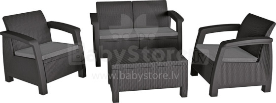 Garden furniture set Bahamas Set grey