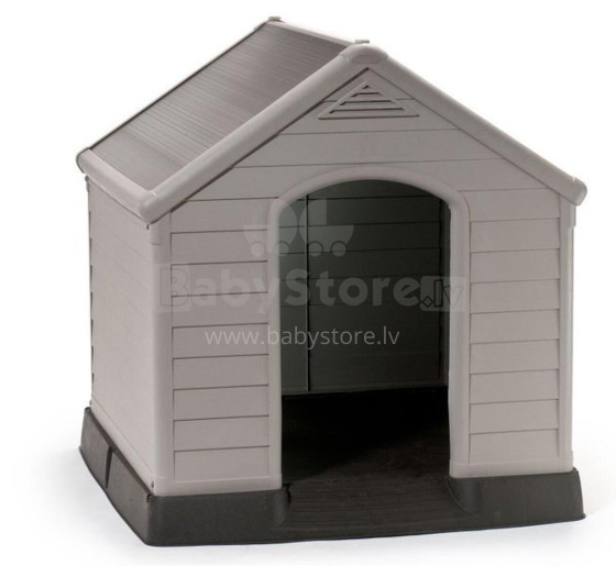 Домик для собак Dog House 95x99x99см серый