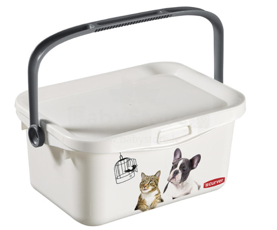 Box with lid and handle Multiboxx 3L 26x18x11cm Cat&amp;Dog