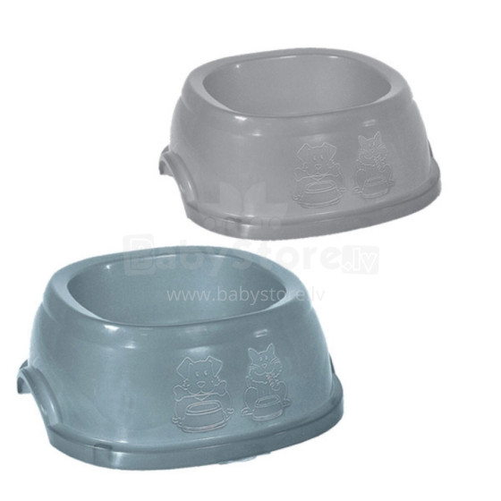 Feed bowl Break 4 2L 28x28x10cm assorted grey/blue