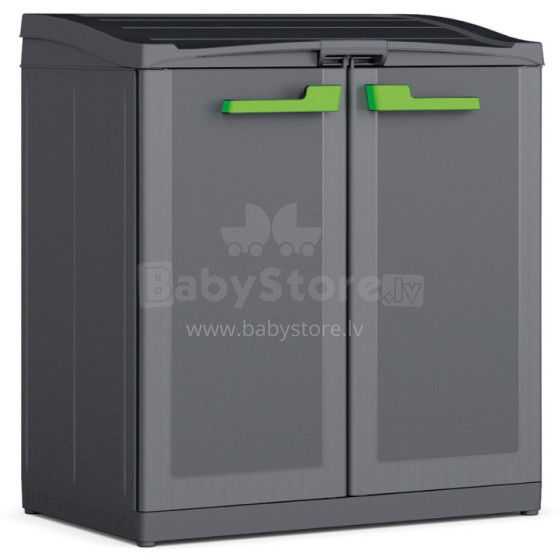 Waste sorting system Split Basic 110L Recycling system 68x39x85cm dark grey/black