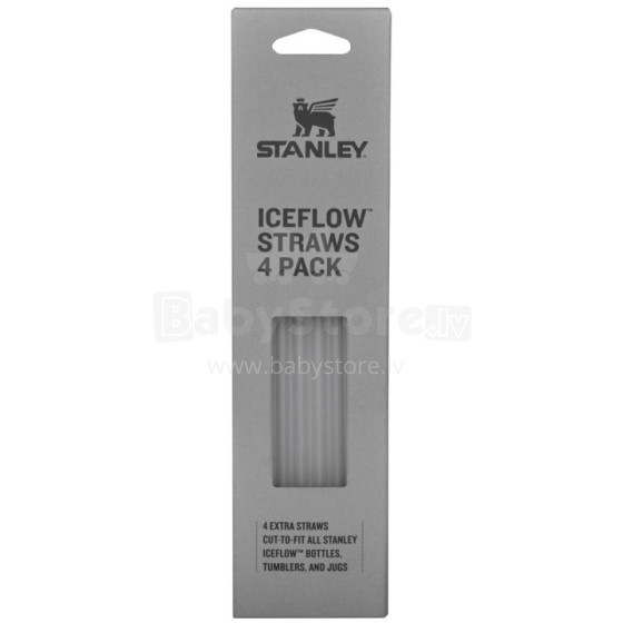 Set of 4 straws for The IceFlow transparent thermo bottles