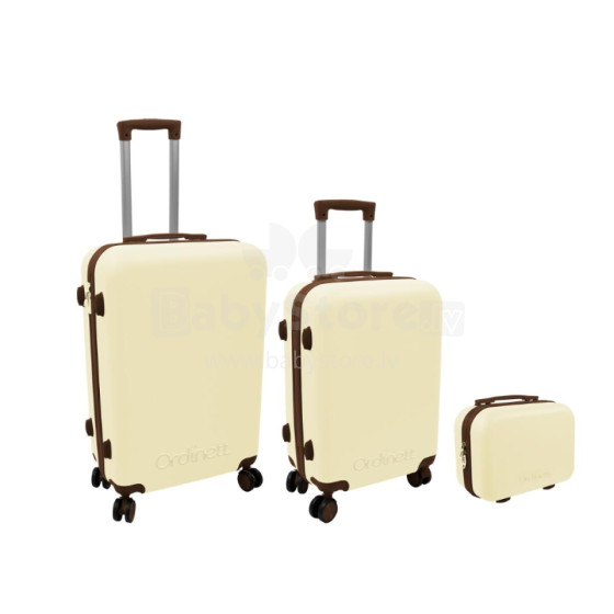 Chest of drawers set of 3 pieces 60L (42x25x64cm) + 43L (36x23x56cm) + 15L (24x17x33cm) white