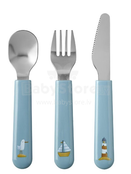 Little Dutch Cutlery Art.108033065244 Sailor Bay Столовые приборы: ложка, вилка и нож