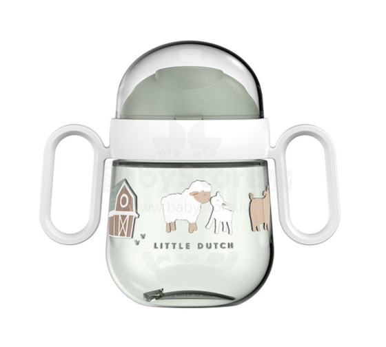 Little Dutch First Cup Art.108012565399 Little Farm Pirma krūzīte ar  snipīti, 200 ml