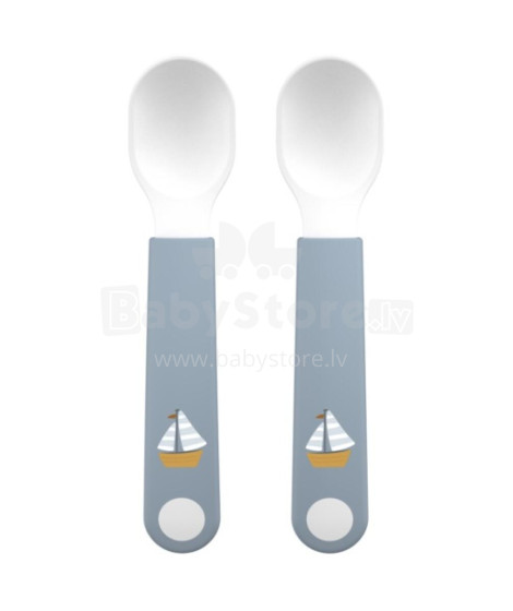 Little Dutch Trainer Spoon Art.108031065244 Sailor Bay Galda piederumu komplekts karote  2gab