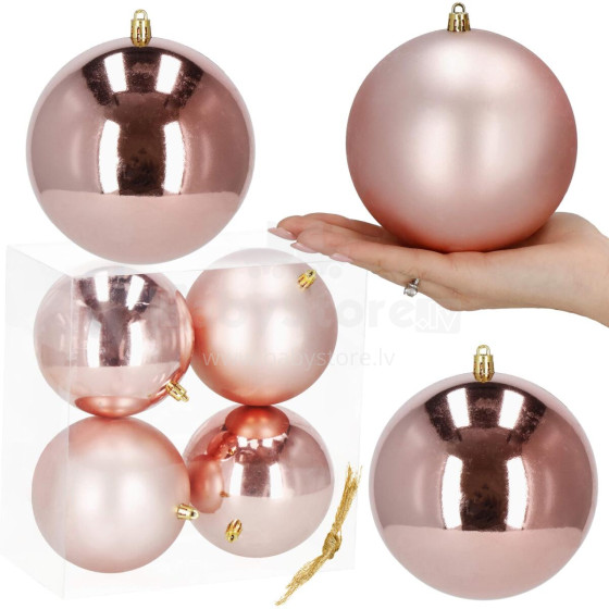 Christmas balls Springos CA1187 12 CM 4 PCS.